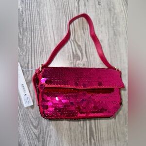 Aqua NWT Sequin Shoulder Bag Msrp $98